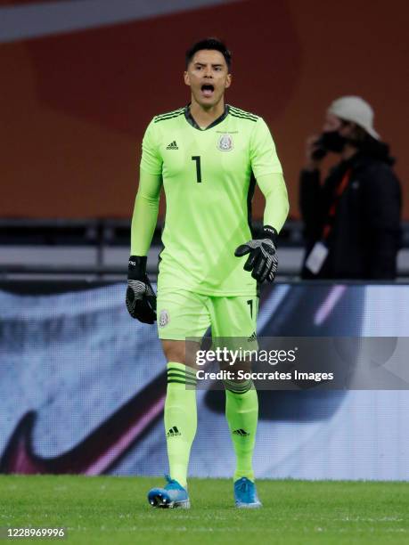 Alfredo Talavera of Mexico during the International Friendly match between Holland v Mexico at the Johan Cruijff ArenA on October 7, 2020 in...