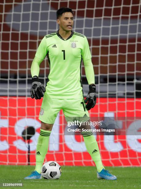 Alfredo Talavera of Mexico during the International Friendly match between Holland v Mexico at the Johan Cruijff ArenA on October 7, 2020 in...