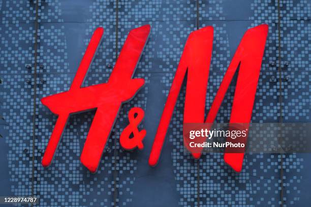 Logo of Hennes and Mauritz AB , a Swedish multinational clothing-retail company, known for its fast-fashion clothing for men, women, teenagers and...