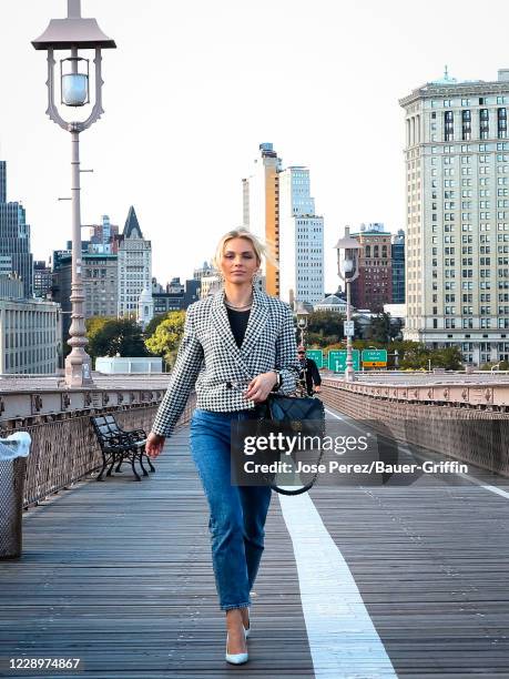 Irina Baeva is seen on October 08, 2020 in New York City.