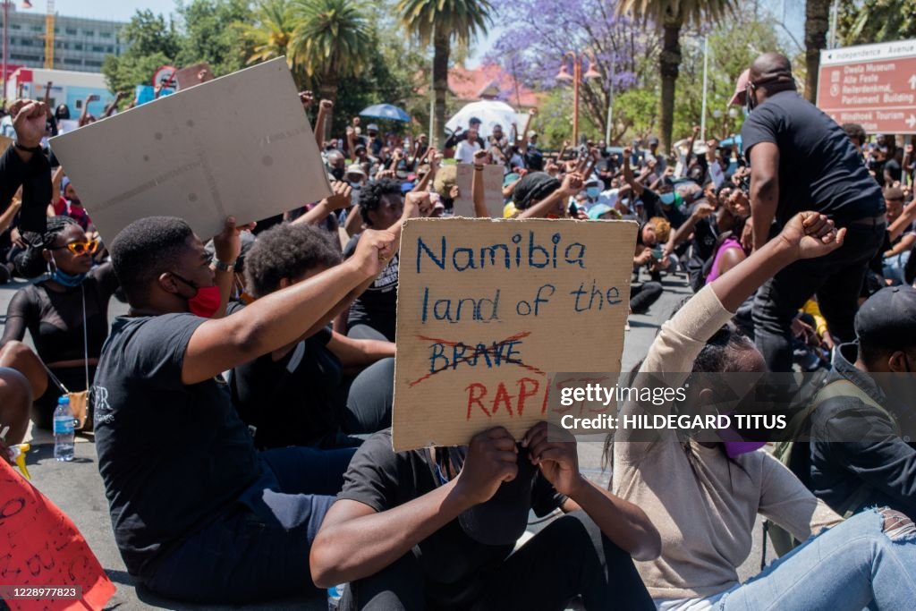 NAMIBIA-CRIME-DEMONSTRATION