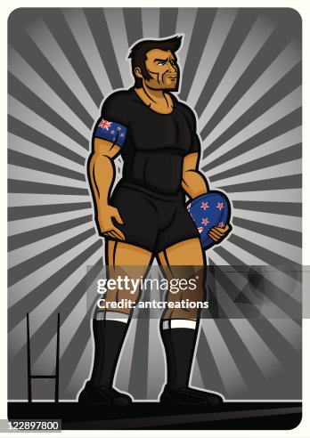 Jugador de Rugby de nueva zelanda Jugador de Rugby de nueva zelanda