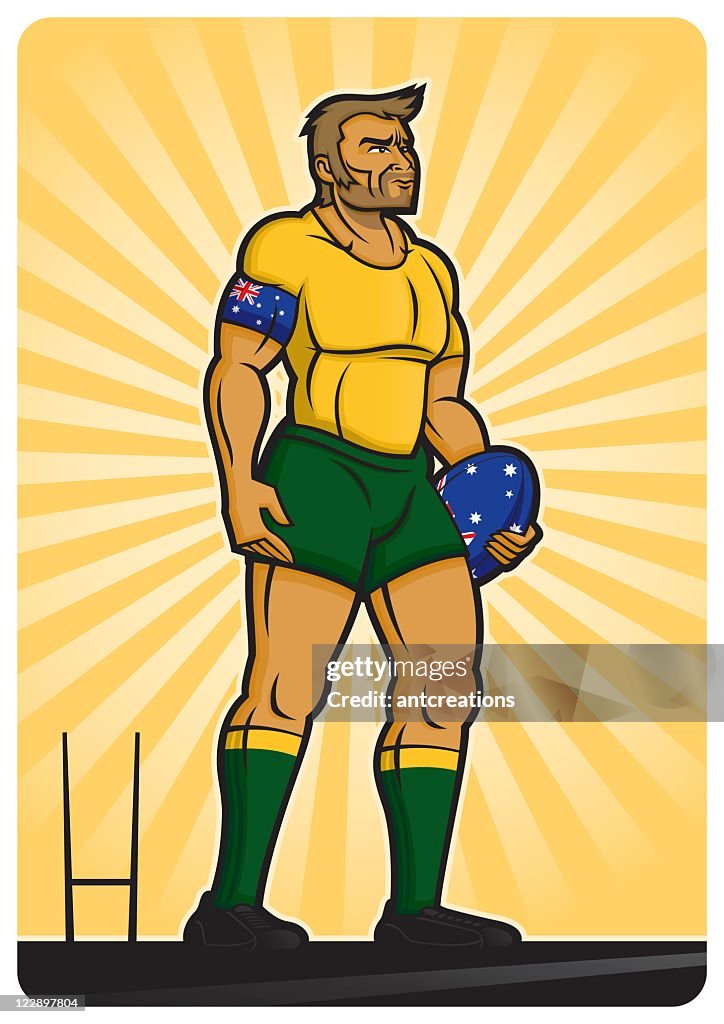 Giocatore di Rugby in Australia