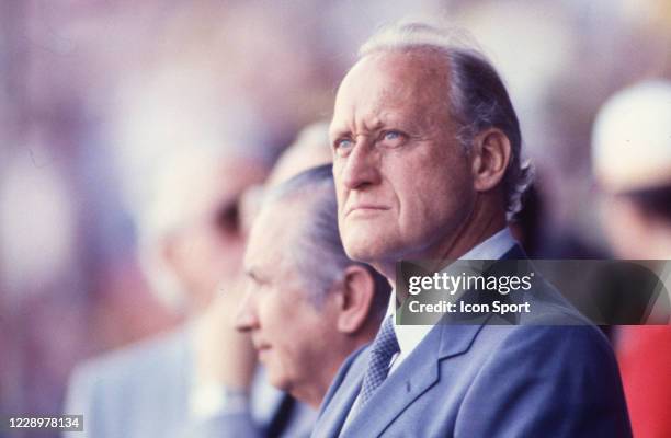Joao Havelange during the World Cup opening cermony , at Estadio Camp Nou, Barcelona on 13th June 1982