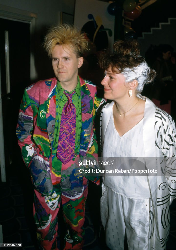 British musician Howard Jones with his wife Jan Smith at the Brit... News Photo Getty Images