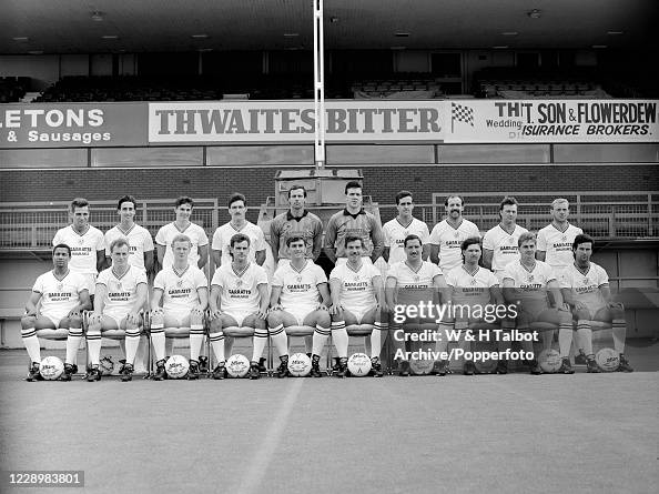 George Gryba Preston North End line up for a team photograph at Deepdale in... News ...