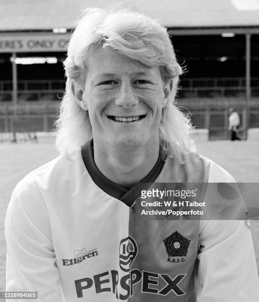 Colin Hendry of Blackburn Rovers at Ewood Park in Blackburn, England, circa August 1988.