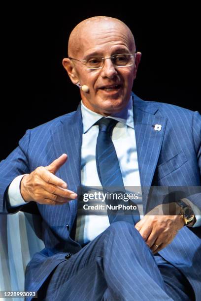 Arrigo Sacchi attends at Festival dello Sport at Teatro Strehler in Milan, Italy, on October 09 2020