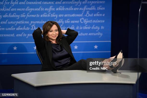 Bill Burr" Episode 1787 -- Pictured: Maya Rudolph as Kamala Harris during the "VP Fly Debate" Cold Open on Saturday, October 10, 2020 --