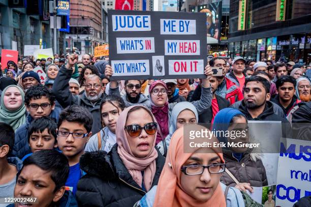 Muslim leaders and allies across New York City held a rally and march against Islamophobia, white supremacy, and anti-immigrant bigotry in Times...