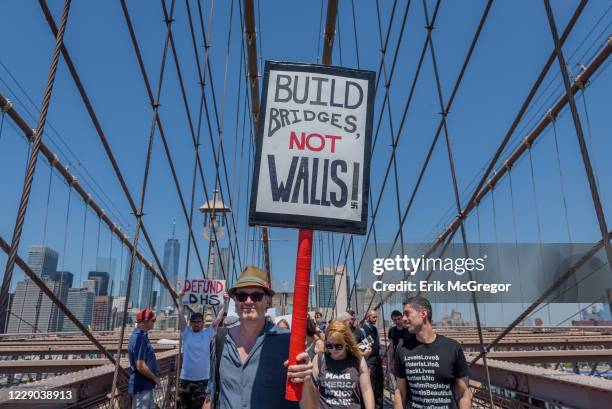 About 15 thousand New Yorkers marched in support of immigrant families and to condemn the Trump administrations zero-tolerance policies on June 30,...