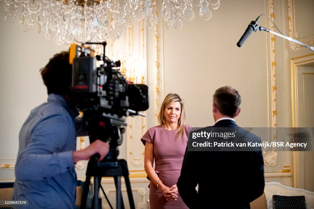 King Willem-Alexander Of The Netherlands And Queen Maxima Attend A Conference About Debt At Noordeinde Palace