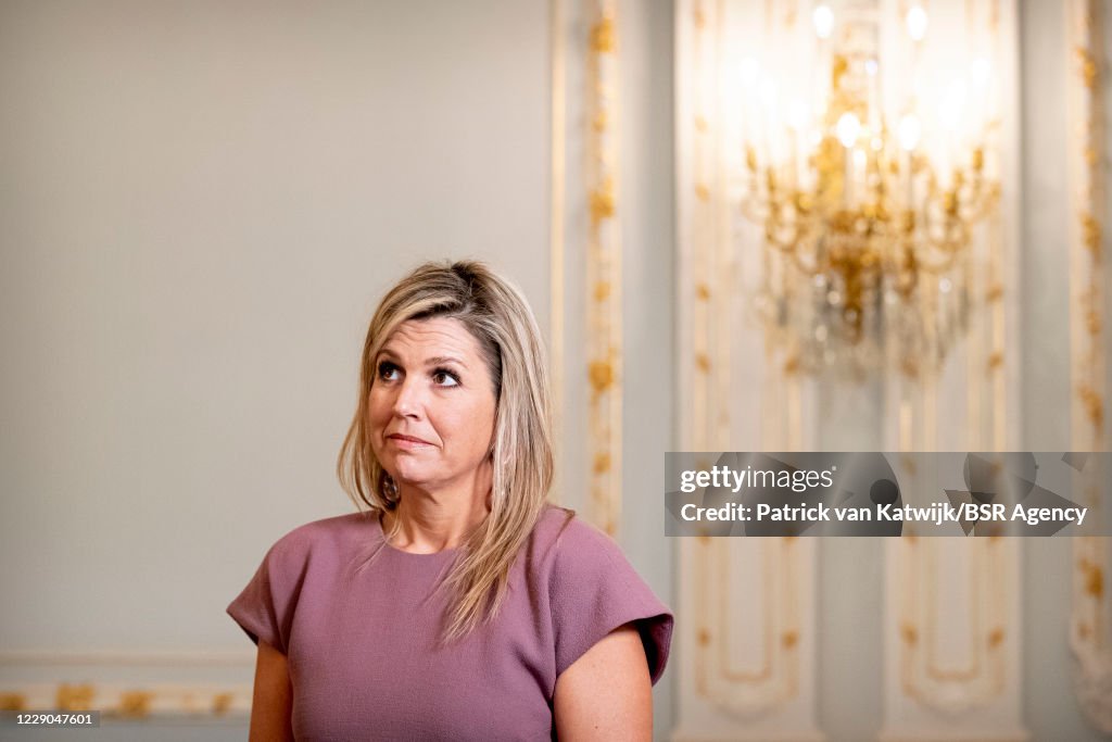 King Willem-Alexander Of The Netherlands And Queen Maxima Attend A Conference About Debt At Noordeinde Palace