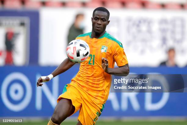 Eric Bailly of Ivory Coast during the International Friendly match between Japan v Ivory Coast at the Stadium Glagenwaard on October 13, 2020 in...