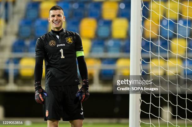 Daniel Naumov of Bulgaria seen in action during football U-21 European Championships 2021 Qualifiers match between Poland and Bulgaria at the City...