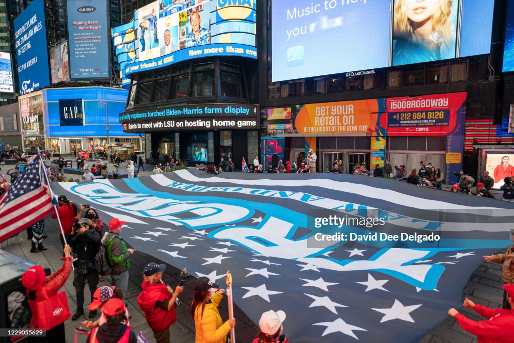 Trump Supporters Rally In Manhattan