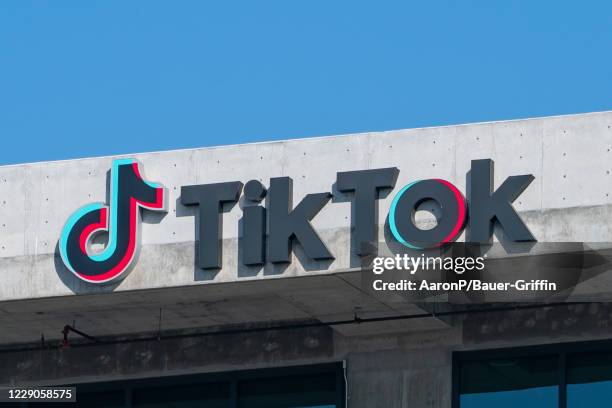 General view of the TikTok headquarters on October 13, 2020 in Culver City, California.