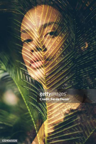 In this image released on October 14, A model poses during the Sudi Etuz presentation during Mercedes-Benz Istanbul Fashion Week at Galataport Rhtm &...