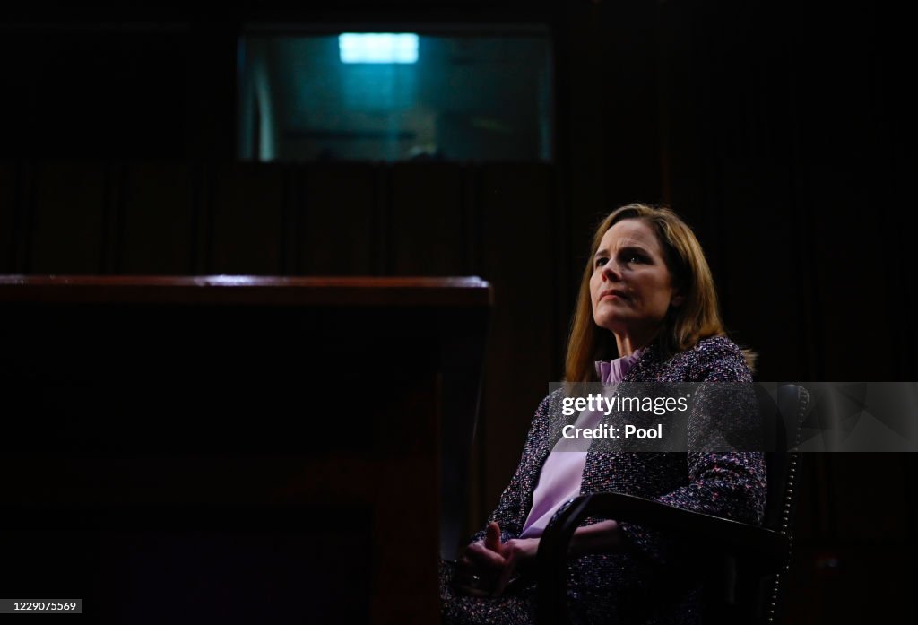 Senate Holds Confirmation Hearing For Amy Coney Barrett To Be Supreme Court Justice