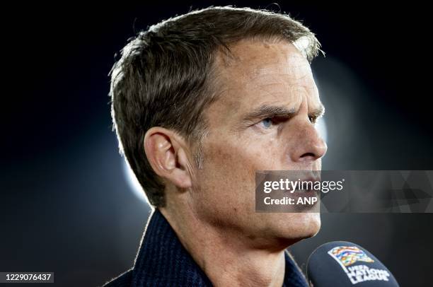 National coach Frank de Boer prior to the UEFA Nations League match between Italy and the Netherlands in the Stadium Atleti Azzurri d Italia on...