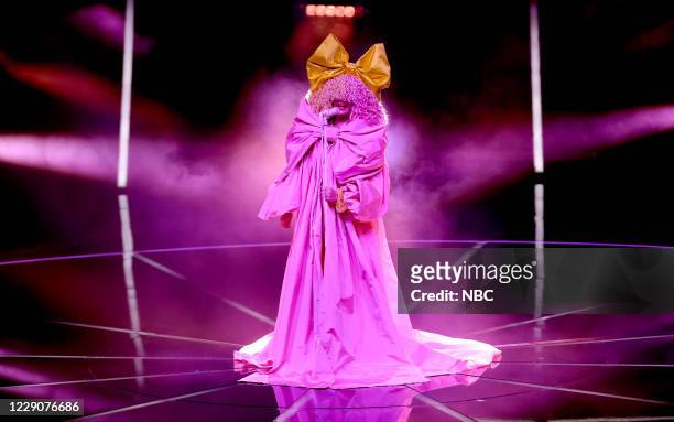 Show -- 2020 BBMA at the Dolby Theater, Los Angeles, California -- Pictured: In this image released on October 14, Sia performs onstage for the 2020...