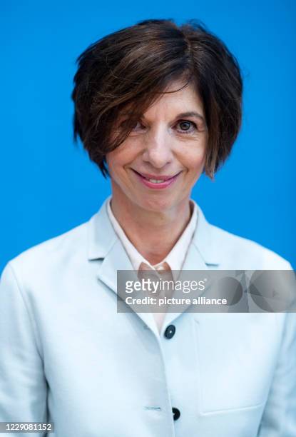 October 2020, Berlin: Jutta Allmendinger, President of the Social Science Research Center Berlin , speaks at the federal press conference on quotas...