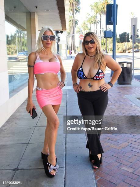 Angelique 'Frenchy' Morgan is seen on October 14, 2020 in Los Angeles, California.