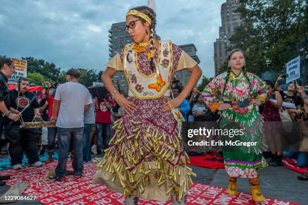 New York Activist groups stand in solidarity and to show support for the Standing Rock Sioux #NoDAPL in their fight to protect the land and water as...