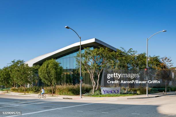 General views of the Yahoo Inc Playa Vista offices on October 15, 2020 in Playa Vista, California.