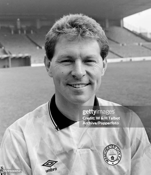 Clive Allen of Manchester City at Maine Road in Manchester, England, circa August 1990.