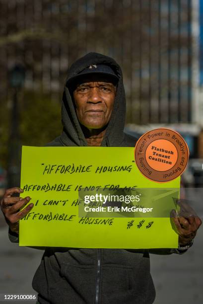 Lloyd Smith from Flatbush Tennant Coalition at City Hall calling on the New York City Council to oppose the Mayor's Mandatory Inclusionary Housing...