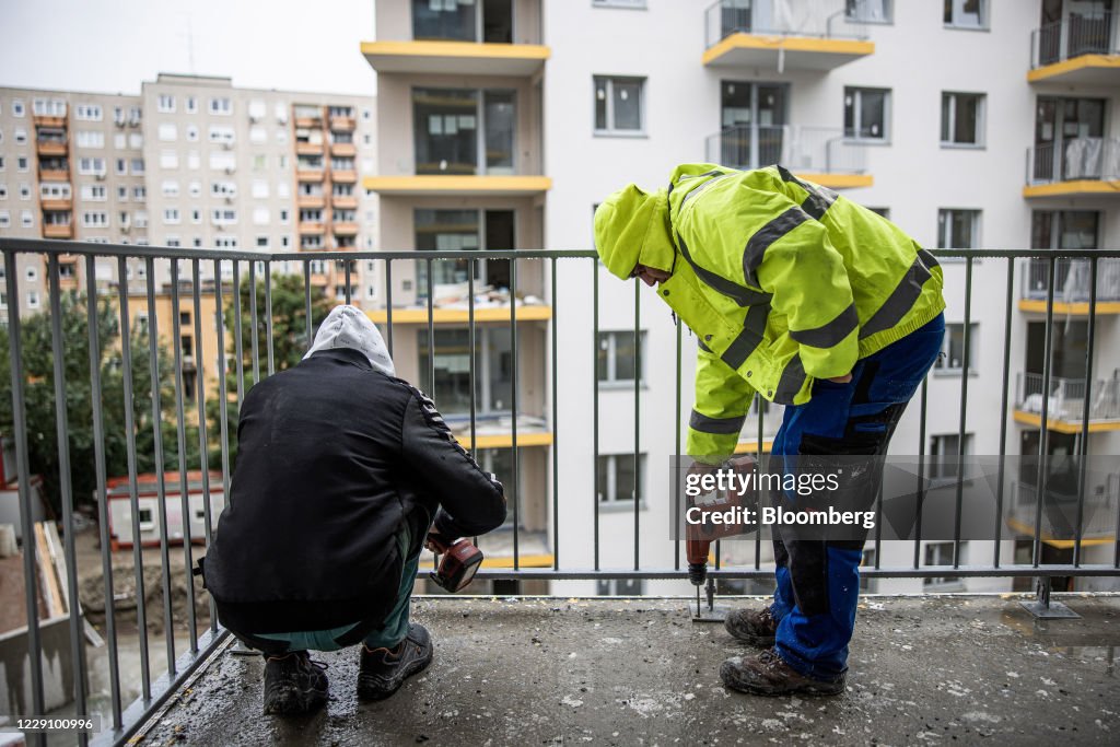 Housing Construction On Cordia Kft. Site As Hungary Plans Homes Boost