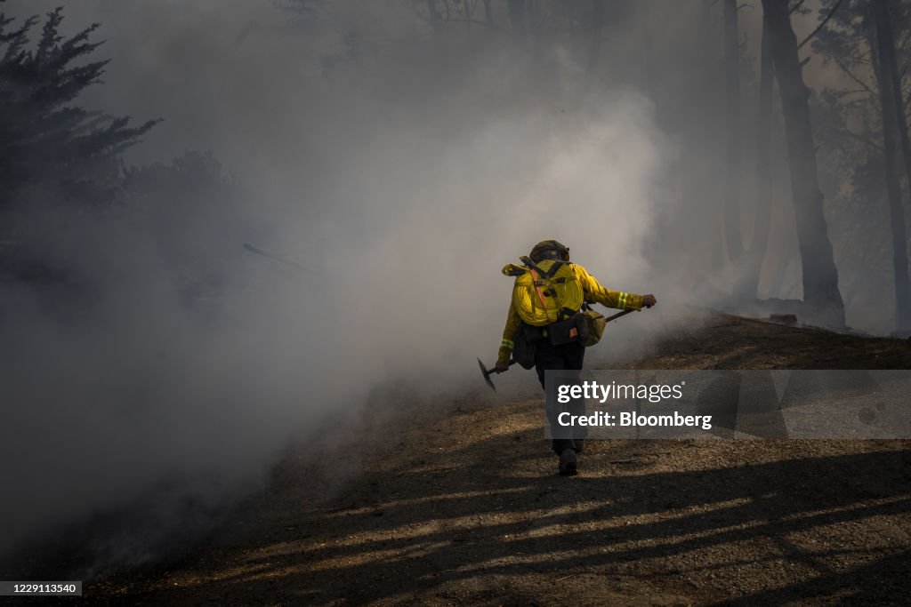 Firefighters Battle Four Alarm Fire On Sign Hill