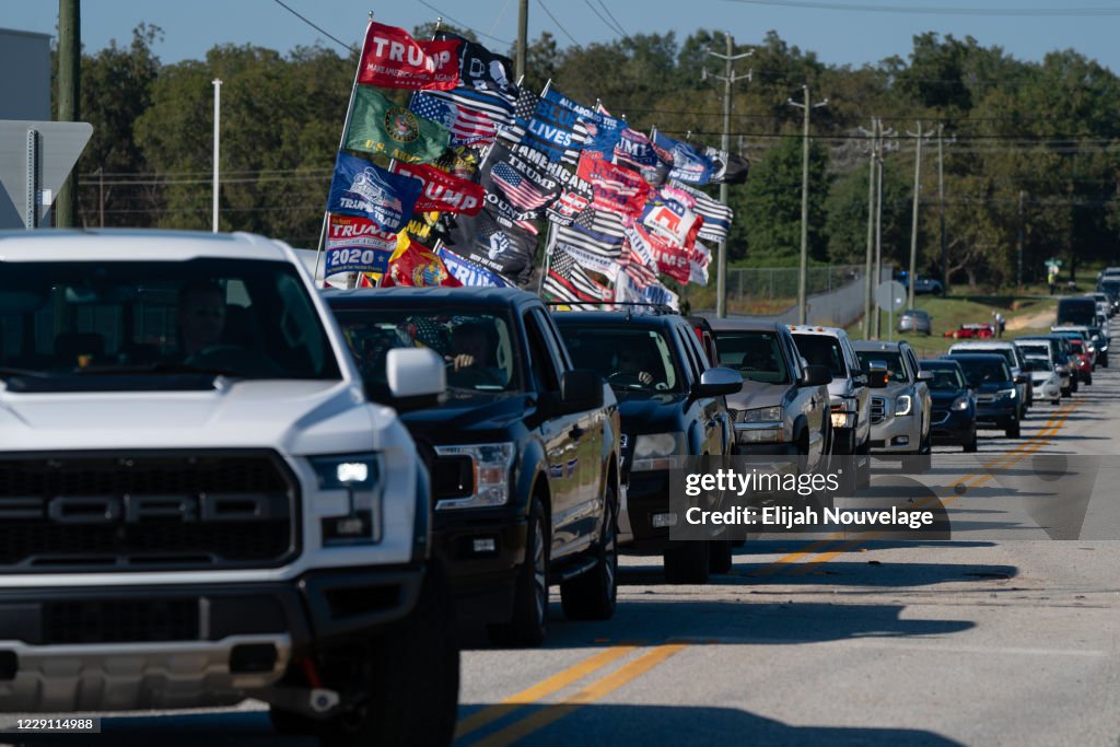 Donald Trump Holds MAGA Campaign Rally In Macon, GA