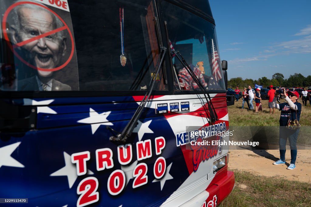 Donald Trump Holds MAGA Campaign Rally In Macon, GA