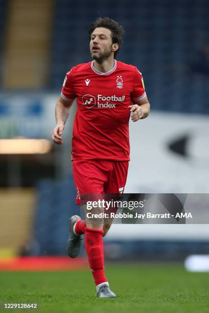 Harry Arter of Nottingham Forest during the Sky Bet Championship match between Blackburn Rovers and Nottingham Forest at Ewood Park on October 17,...