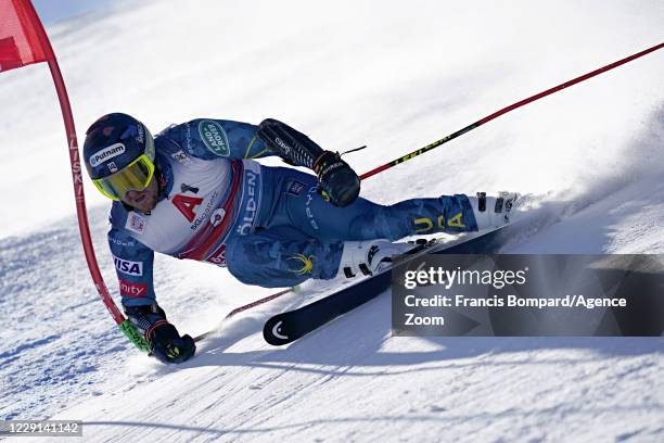 Ted Ligety of USA in action during the Audi FIS Alpine Ski World Cup Men's Giant Slalom on October 18, 2020 in Soelden, Austria.