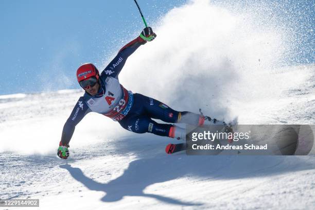 Giovanni Borsotti of Italy competes during the Men's Giant Slalom of the Audi FIS Alpine Ski World Cup on October 18, 2020 in Soelden, Austria.
