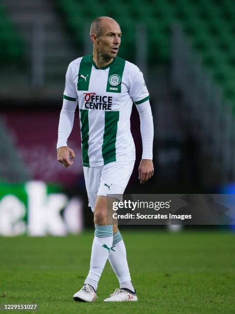 Arjen Robben of FC Groningen during the Dutch Eredivisie match between FC Groningen v FC Utrecht at the Hitachi Capital Mobility Stadion on October...