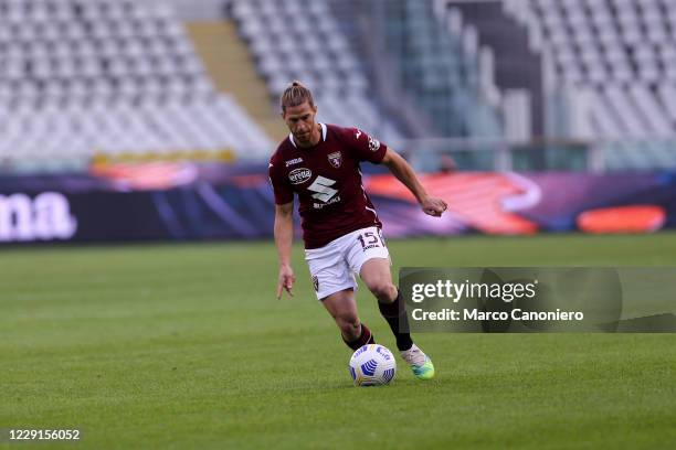 Cristian Ansaldi of Torino FC in action during the Serie A match between Torino Fc and Cagliari Calcio. Cagliari Calcio wins 3-2 over Torino Fc.