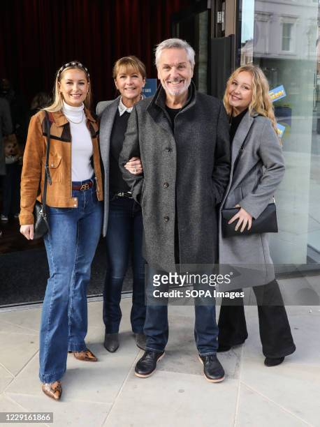 Brian Conley, Lucy Conley, Amy Conley and Anne-Marie Conley attend the VIP Screening of Two By Two Overboard! at Everyman Chelsea in London.