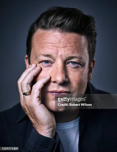 Chef and campaigner Jamie Oliver is photographed for the Times magazine on June 7, 2019 in London, England.