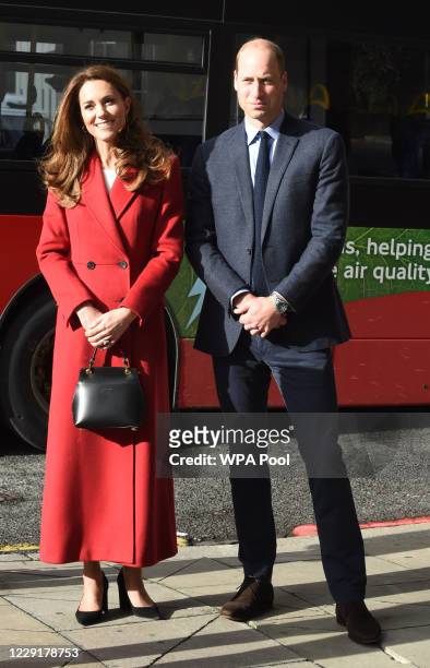 Prince William, Duke of Cambridge and Catherine, Duchess of Cambridge visit the launch of the Hold Still campaign at Waterloo Station on October 20,...