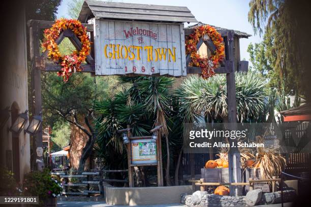 View of Knott's Berry Farm, which is closed due to the coronavirus pandemic, on Tuesday, Oct. 20, 2020 in Buena Park, CA. Orange County, also home to...