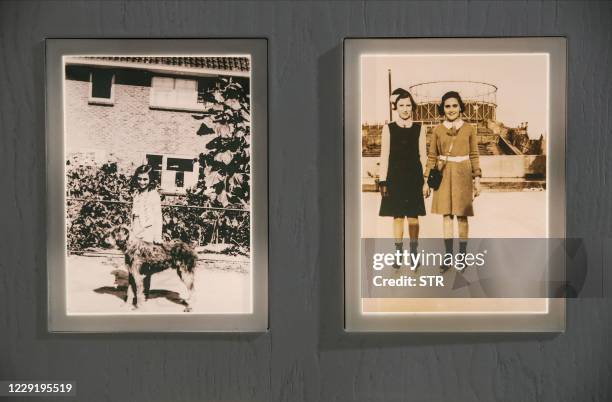 Photographs of Anne Frank are on display at the Jewish Museum in Frankfurt am Main, western Germany, on October 21, 2020. - The Jewish Museum...