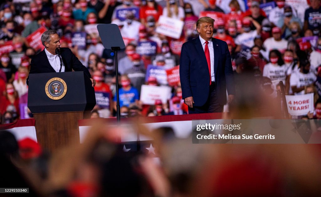 President Trump Rallies His Supporters In North Carolina