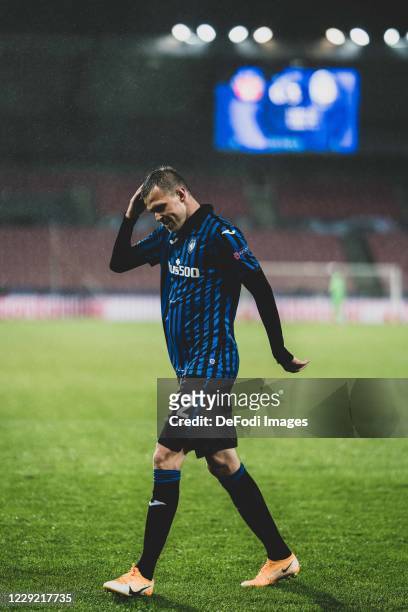 Josip Ilicic of Atalanta Bergamo Looks on during the UEFA Champions League Group D stage match between FC Midtjylland and Atalanta BC at MCH Arena on...