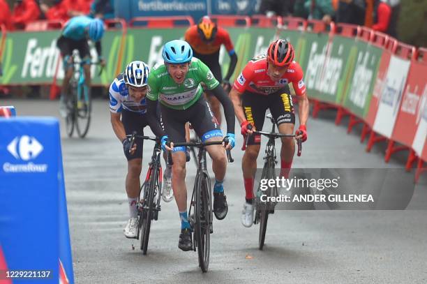 Team Israel Academy rider Ireland's Daniel Martin wins the 3rd stage of the 2020 La Vuelta cycling tour of Spain, a 166,1 km race from Lodosa to La...