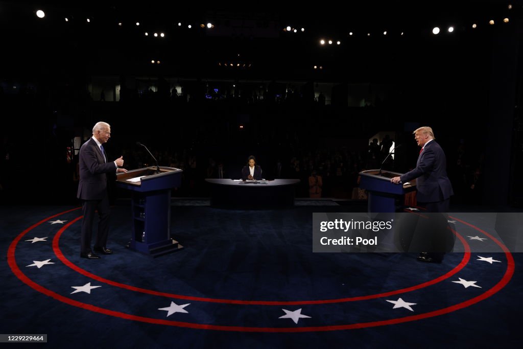 Donald Trump And Joe Biden Participate In Final Debate Before Presidential Election