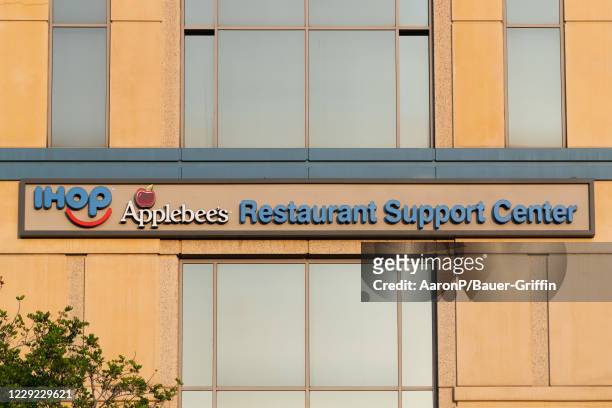 General views of the IHOP, Dine Brands Global corporate headquarters, home of IHOP and Applebee's restaurants on October 22, 2020 in Glendale,...